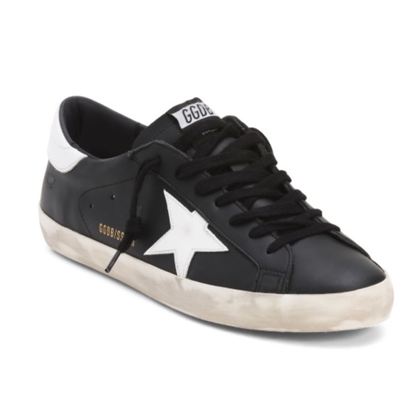 Golden Goose Black Sneakers with White Star - Picture 1 of 2